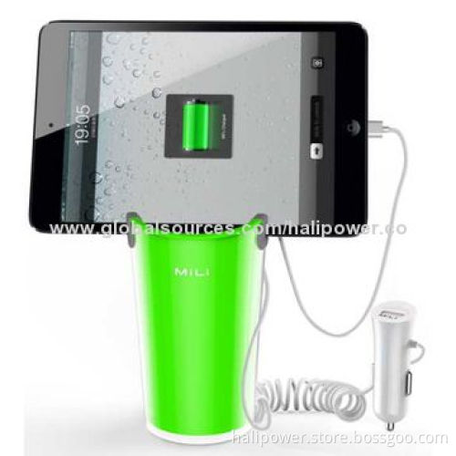 Holder Car Charger with 4 Output, 5V DC/2.4A Output